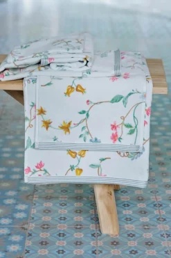 PIP Studio Les Fleurs Håndklæde B 55 x L 100 cm - Bomuld - White
