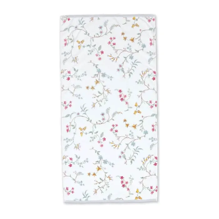 PIP Studio Les Fleurs Håndklæde B 70 x L 140 cm - Bomuld - White