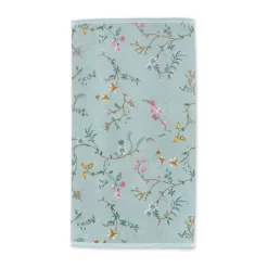 PIP Studio Les Fleurs Håndklæde B 55 x L 100 cm - Bomuld - Blue