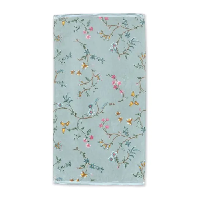 PIP Studio Les Fleurs Håndklæde B 55 x L 100 cm - Bomuld - Blue