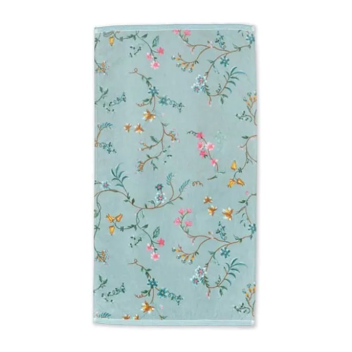 PIP Studio Les Fleurs Håndklæde B 55 x L 100 cm - Bomuld - Blue