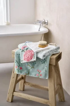 PIP Studio Les Fleurs Håndklæde B 55 x L 100 cm - Bomuld - Blue