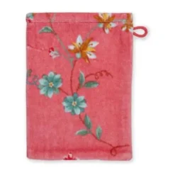 PIP Studio Les Fleurs Vaskehandske B 16 x L 22 cm - Bomuld - Pink