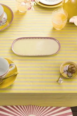 PIP Studio Lily & Lotus fad B 11,6 x L 24,9 cm - Porcelæn - Gul
