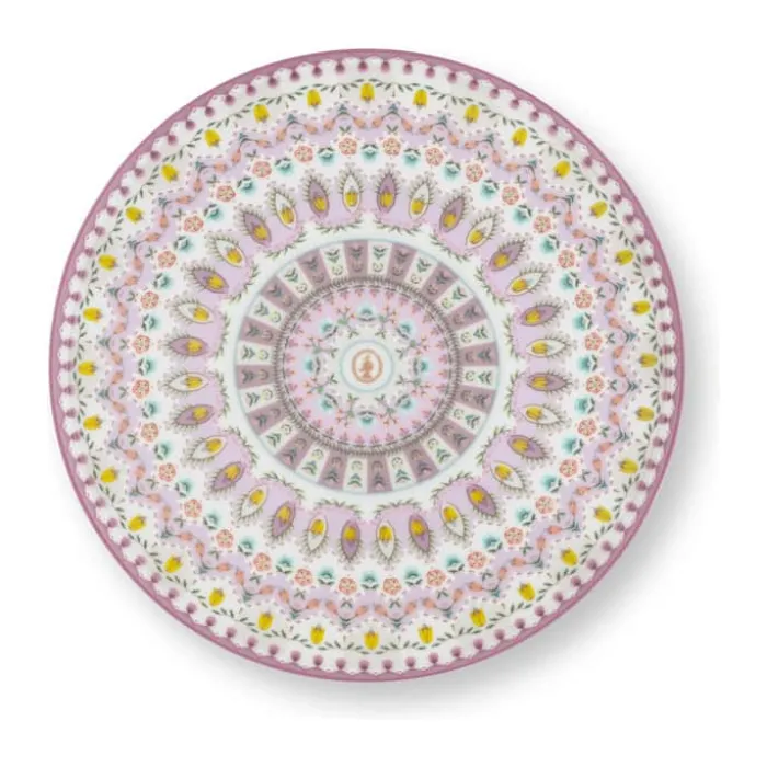 PIP Studio Lily & Lotus Fad på fod Ø 21 cm - Porcelæn - Lilac