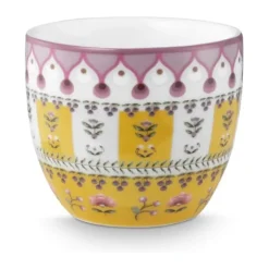 PIP Studio Lily & Lotus Æggebæger H 4 cm - Porcelæn - Gul
