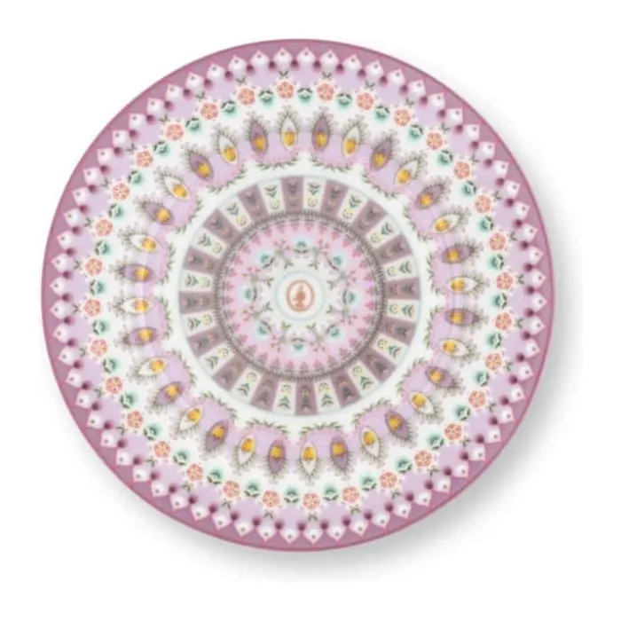 PIP Studio Lily & Lotus Kagetallerken Ø 17 cm - Porcelæn - Lilla