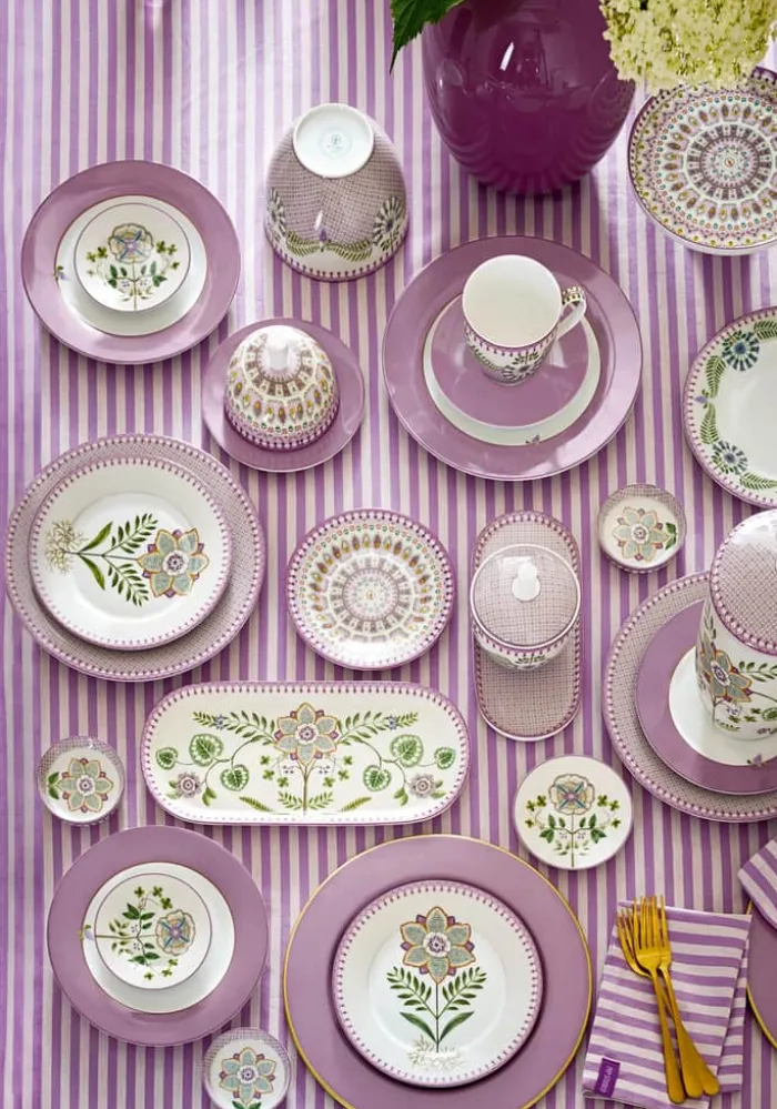 PIP Studio Lily & Lotus Krus - 2 stk. 45 cl - Porcelæn - Lilac