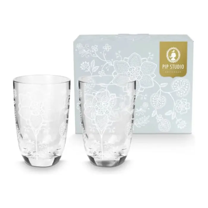 PIP Studio Lily & Lotus Longdrinkglas - 2 stk. 40 cl - Glas - Klar
