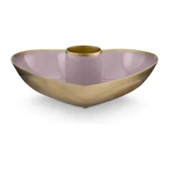 PIP Studio Lily & Lotus Lysestage - 2 stk. Ø 10 x H 3 cm - Metal - Lilla