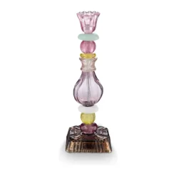 PIP Studio Lily & Lotus Lysestage H 28 cm - Glas - Lilla