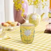 PIP Studio Lily & Lotus Opbevaringskrukke 1,5 liter - Procelæn - Gul