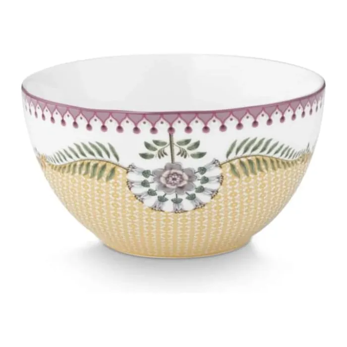 PIP Studio Lily & Lotus Skål Ø 15 cm - Porcelæn - Gul