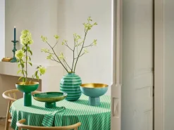 PIP Studio Lily & Lotus Skål på fod H 12,5 x Ø 35 cm - Metal - Green