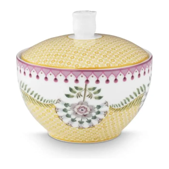 PIP Studio Lily & Lotus Sukkerskål 300 ml - Porcelæn - Gul
