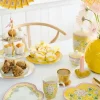 PIP Studio Lily & Lotus Tallerken - 2 stk. L 24 cm - Porcelæn - Gul