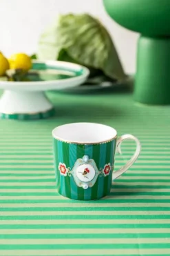 PIP Studio Love Birds Krus 15 cl - Porcelæn - Grøn