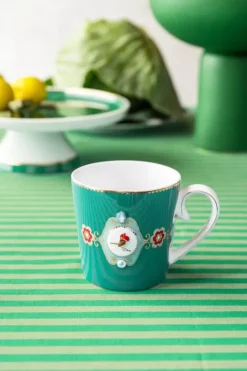 PIP Studio Love Birds Krus 25 cl - Porcelæn - Grøn