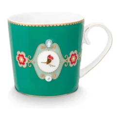 PIP Studio Love Birds Krus 25 cl - Porcelæn - Grøn