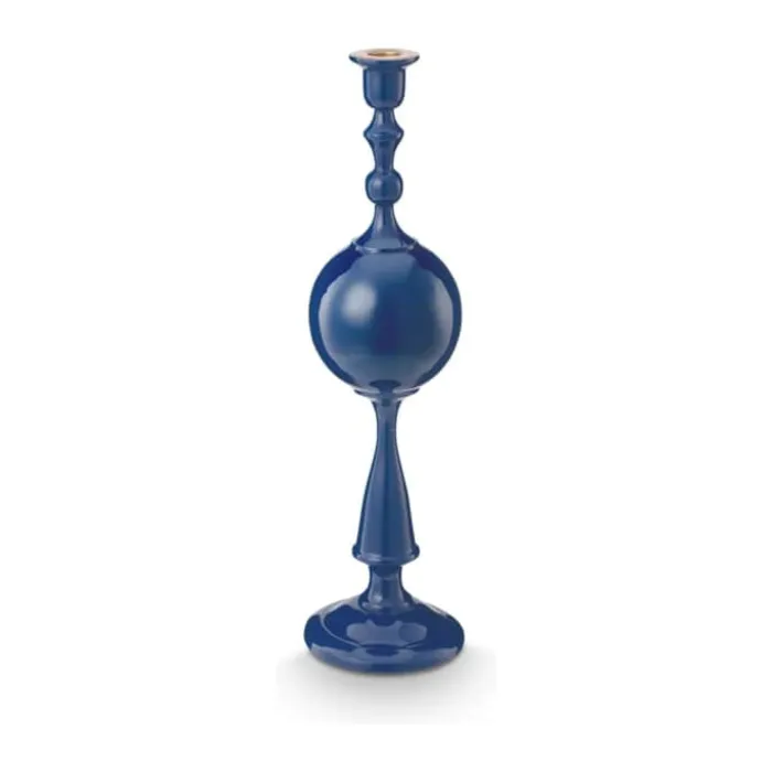 PIP Studio Love Birds Lysestage H 44 cm - Aluminium - Navy