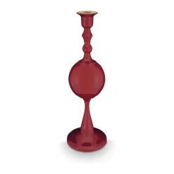 PIP Studio Love Birds Lysestage H 37 cm - Aluminium - Rød