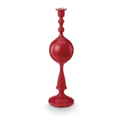 PIP Studio Love Birds Lysestage H 44 cm - Aluminium - Rød
