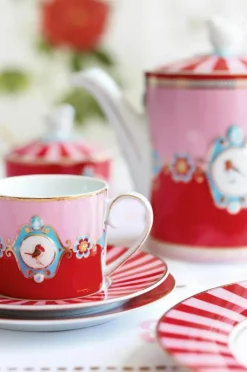 PIP Studio Love Birds Tekande 1,3 liter - Porcelæn - Rød