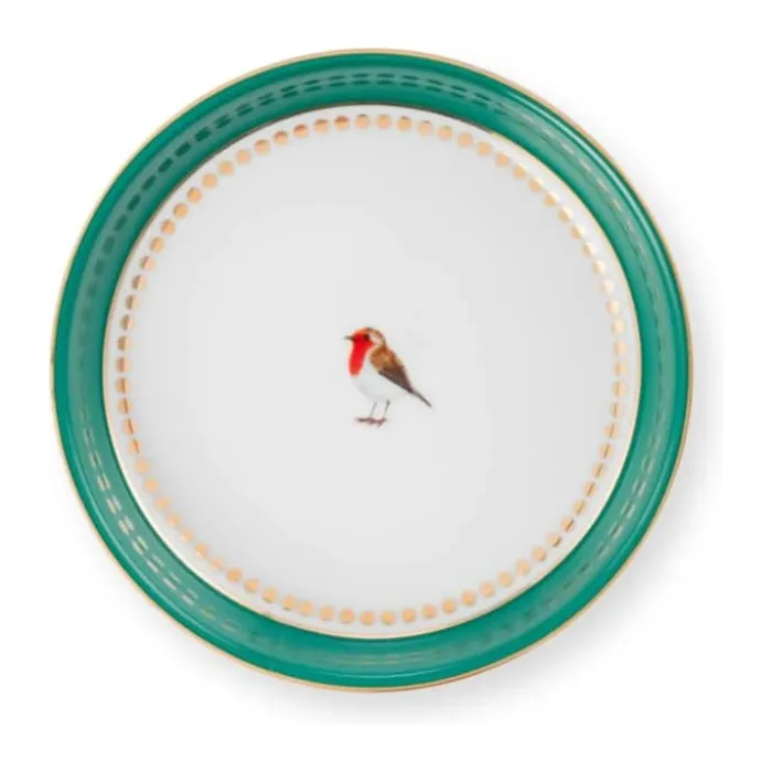PIP Studio Love Birds Teposeholder Ø 9 cm - Porcelæn - Emerald