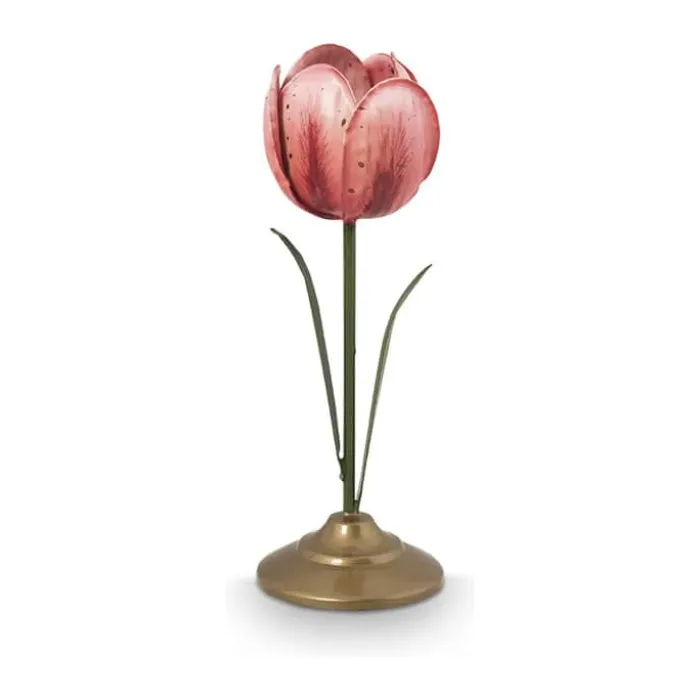 PIP Studio Lysestage - 2 stk. H 21 cm - Aluminium - Pink