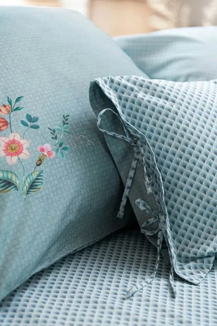 PIP Studio Okinawa Sengetøj B 140 x L 220 cm - Bomuld - Blue