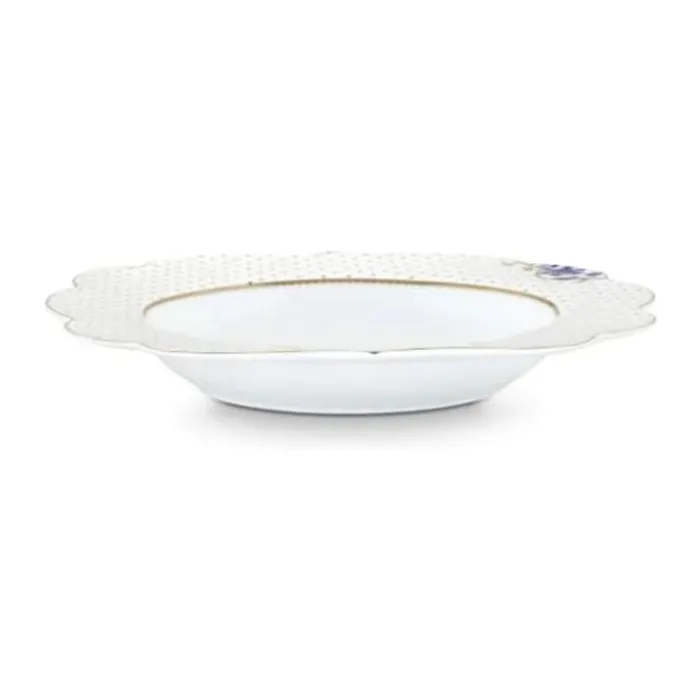PIP Studio Royal Dyb tallerken Ø 23,4 cm - Porcelæn - Hvid