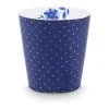 PIP Studio Royal Krus m. skål - 2 dele 23 cl - Porcelæn - Dots & Tea Tip Blå