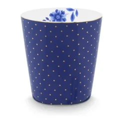 PIP Studio Royal Krus m. skål - 2 dele 23 cl - Porcelæn - Dots & Tea Tip Blå
