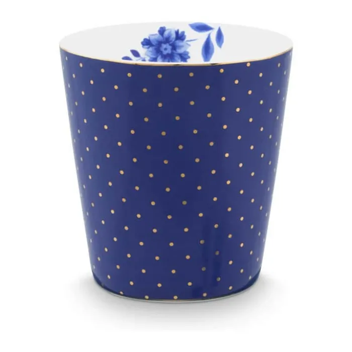 PIP Studio Royal Krus m. skål - 2 dele 23 cl - Porcelæn - Dots & Tea Tip Blå