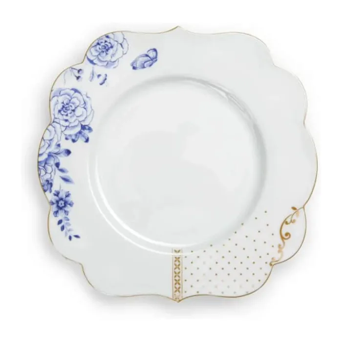 PIP Studio Royal White Tallerken Ø 23 cm - Porcelæn - Hvid