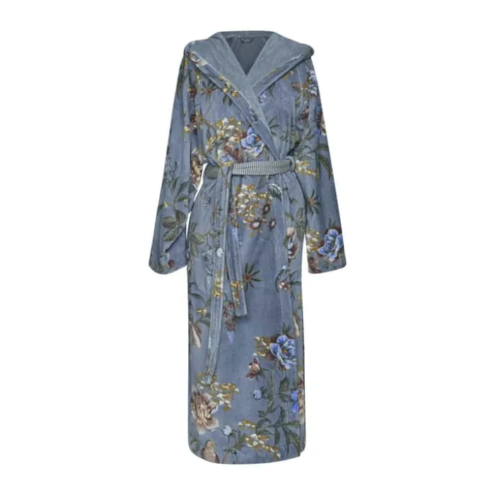 PIP Studio Secret Garden Badekåbe L - Bomuld - Blue