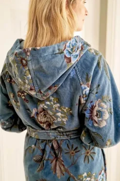 PIP Studio Secret Garden Badekåbe L - Bomuld - Blue
