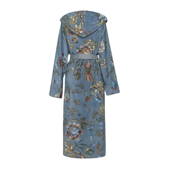 PIP Studio Secret Garden Badekåbe XL - Bomuld - Blue