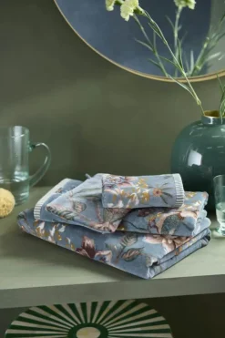 PIP Studio Secret Garden Håndklæde B 70 x L 140 cm - Bomuld - Blue
