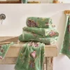 PIP Studio Secret Garden Vaskehandske B 16 x L 22 cm - Bomuld - Green