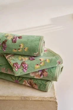 PIP Studio Secret Garden Vaskehandske B 16 x L 22 cm - Bomuld - Green
