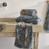 PIP Studio Secret Garden Vaskehandske B 16 x L 22 cm - Bomuld - Blue