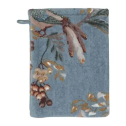 PIP Studio Secret Garden Vaskehandske B 16 x L 22 cm - Bomuld - Blue