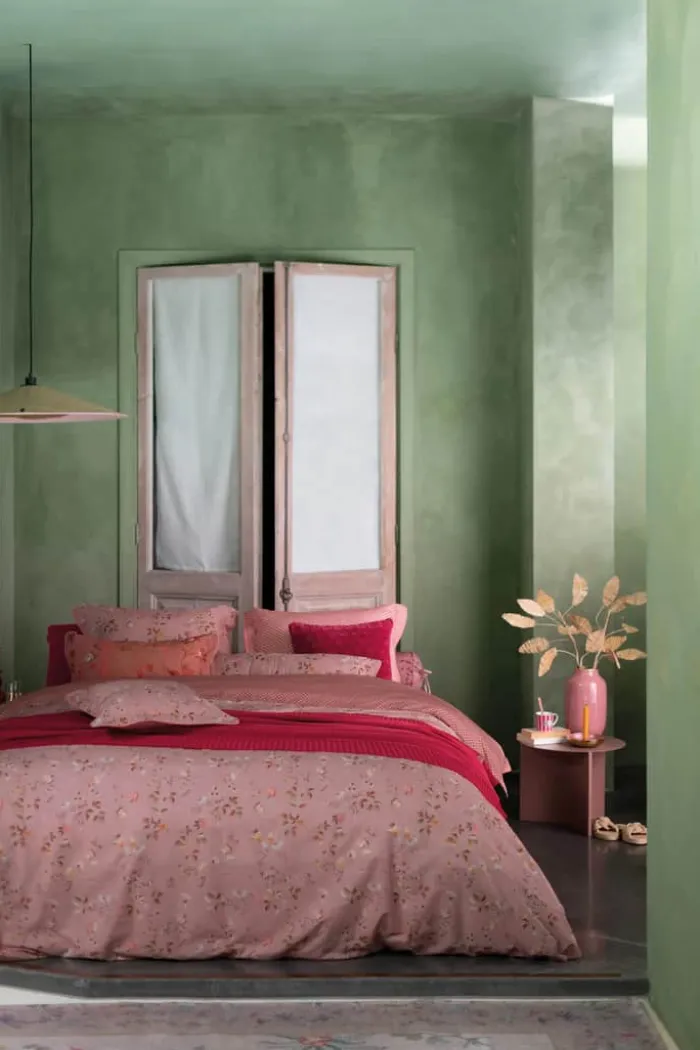 PIP Studio Sengetøj - Tokyo Blossom B 140 x L 200 cm - Bomuldspercale - Pink