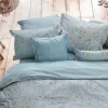 PIP Studio Sengetøj - Tokyo Blossom B 140 x L 200 cm - Bomuldspercale - Blå