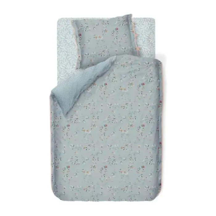 PIP Studio Sengetøj - Tokyo Blossom B 140 x L 200 cm - Bomuldspercale - Blå