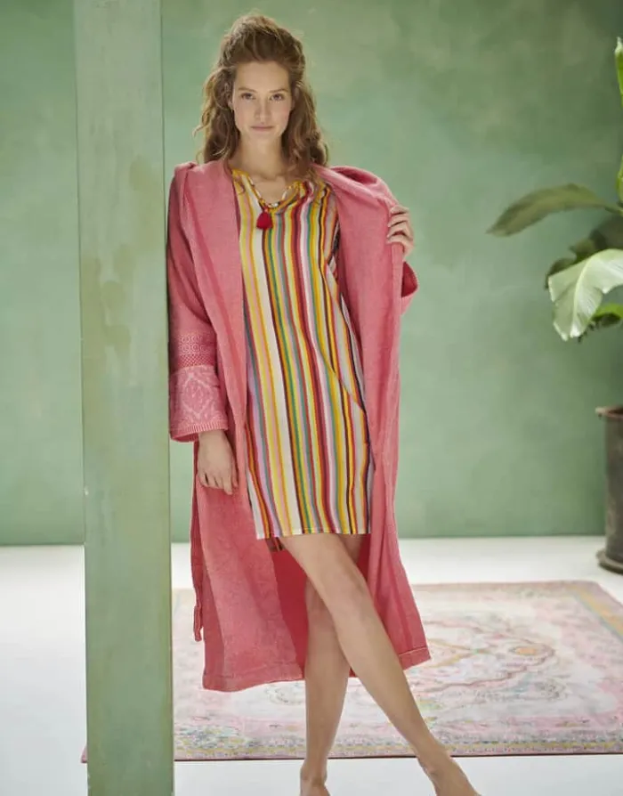 PIP Studio Soft Zellige Badekåbe XXL - Bomuld - Coral
