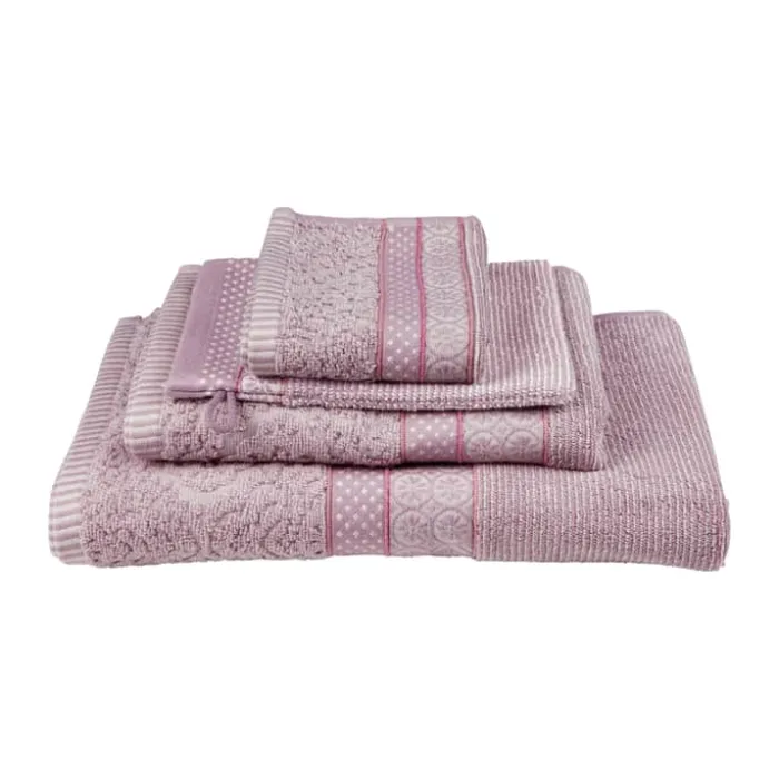 PIP Studio Soft Zellige Håndklæde B 30 x L 50 cm - Bomuld - Lilac