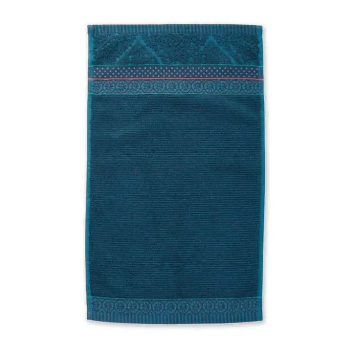 PIP Studio Soft Zellige Håndklæde B 30 x L 50 cm - Bomuld - Marine