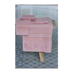 PIP Studio Soft Zellige Håndklæde B 55 x L 100 cm - Bomuld - Pink
